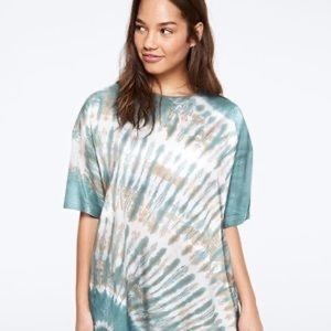 NWT PINK Tied Dyed One Size Tee